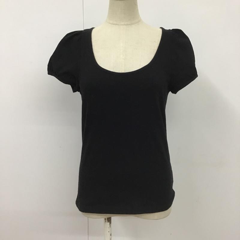 アニエス・ベー agnes b. Tシャツ 半袖 E211J000 パフスリーブ 無地 黒 / ブラック / レディース USED 古着 中古 10098291