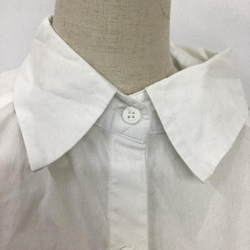 古着 USED シャツ、ブラウス 長袖 OSKAR OSK-SU19-1A 変形 S 無地 白 / ホワイト / レディース USED 古着 中古 10098314