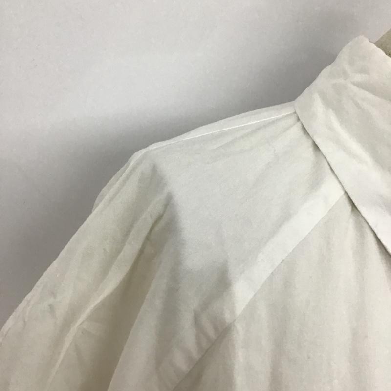 古着 USED シャツ、ブラウス 長袖 OSKAR OSK-SU19-1A 変形 S 無地 白 / ホワイト / レディース USED 古着 中古 10098314