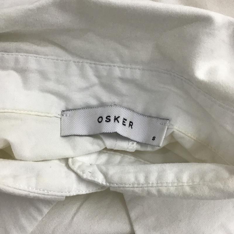 古着 USED シャツ、ブラウス 長袖 OSKAR OSK-SU19-1A 変形 S 無地 白 / ホワイト / レディース USED 古着 中古 10098314