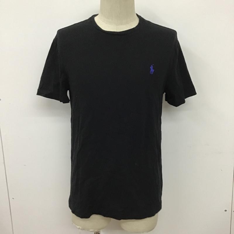 ポロラルフローレン POLO RALPH LAUREN Tシャツ 半袖 半袖カットソー 刺繍Tシャツ クルーネックカットソー M 刺繍 X ロゴ、文字 黒 / ブラック / メンズ USED 古着 中古 10098341