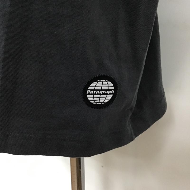 パラグラフ Paragraph カットソー 半袖 半袖カットソー ポロシャツ プリントTシャツ カラーカットソー 1 ロゴ、文字 黒 / ブラック / メンズ USED 古着 中古 10098351