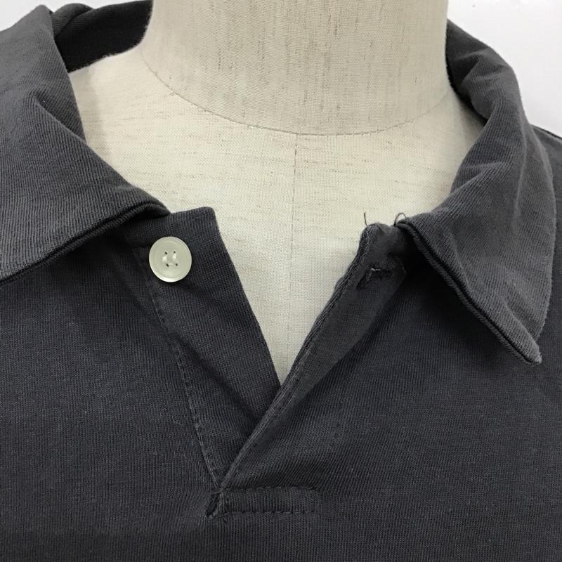 パラグラフ Paragraph カットソー 半袖 半袖カットソー ポロシャツ プリントTシャツ カラーカットソー 1 ロゴ、文字 黒 / ブラック / メンズ USED 古着 中古 10098351