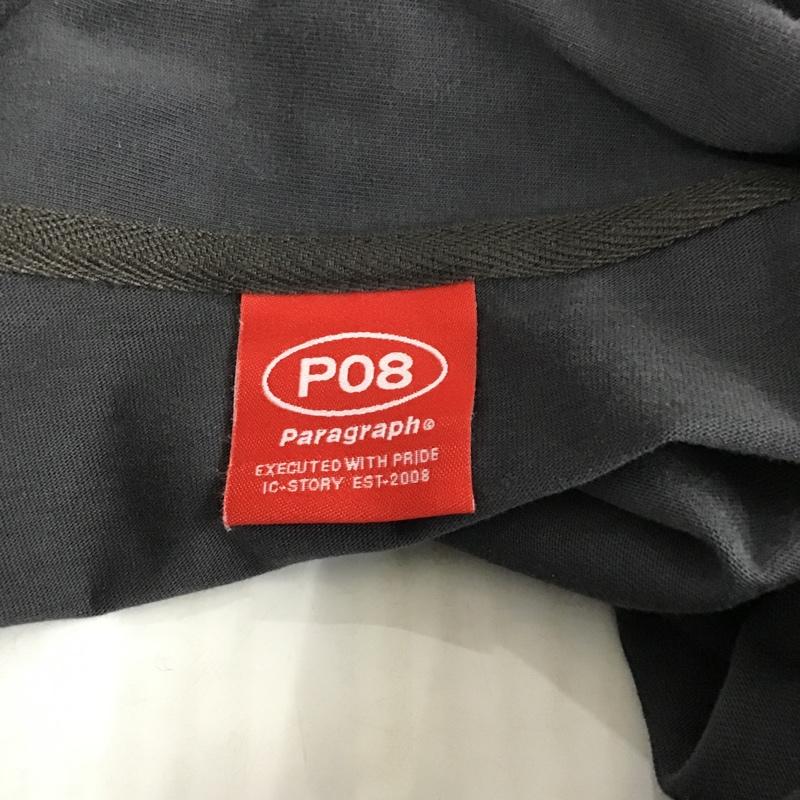 パラグラフ Paragraph カットソー 半袖 半袖カットソー ポロシャツ プリントTシャツ カラーカットソー 1 ロゴ、文字 黒 / ブラック / メンズ USED 古着 中古 10098351
