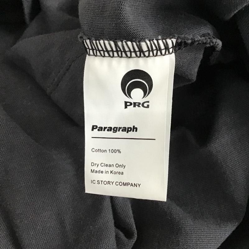 パラグラフ Paragraph カットソー 半袖 半袖カットソー ポロシャツ プリントTシャツ カラーカットソー 1 ロゴ、文字 黒 / ブラック / メンズ USED 古着 中古 10098351