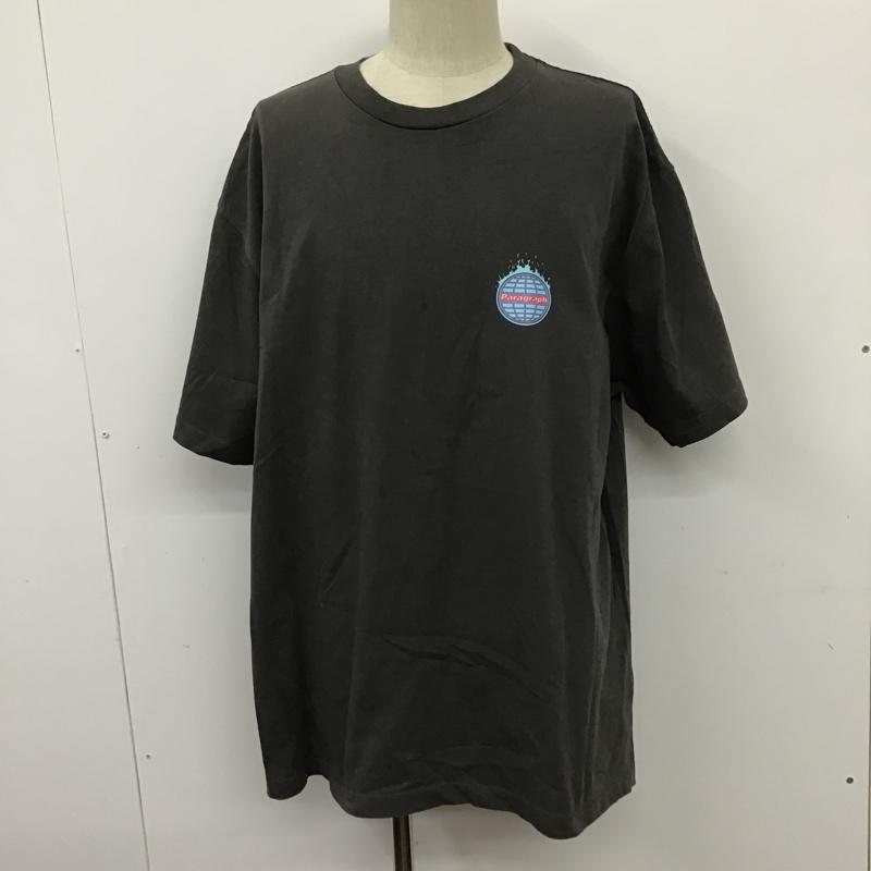 パラグラフ Paragraph Tシャツ 半袖 半袖カットソー プリントTシャツ クルーネックカットソー 3 ロゴ、文字 黒 / ブラック / メンズ USED 古着 中古 10098357