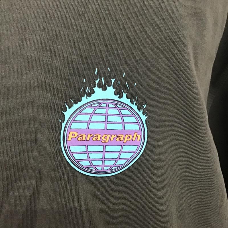 パラグラフ Paragraph Tシャツ 半袖 半袖カットソー プリントTシャツ クルーネックカットソー 3 ロゴ、文字 黒 / ブラック / メンズ USED 古着 中古 10098357