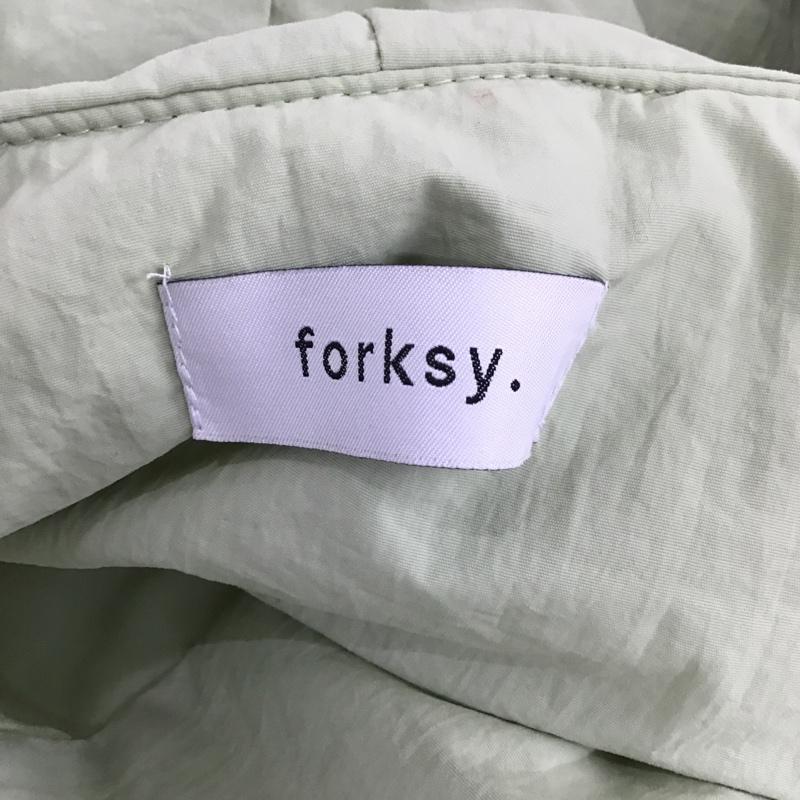 フォルクシー forksy. コート コート一般 FOco659 ダウンライク中綿オーバーサイズロングコート ノーカラー FREE 無地 黄緑 / イエローグリーン / レディース USED 古着 中古 10098380
