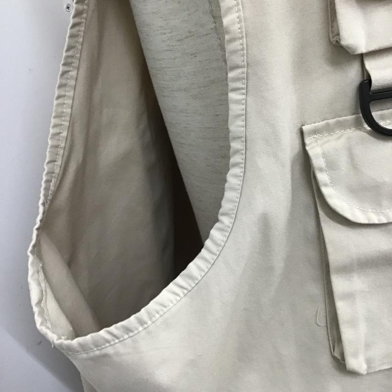 古着 USED ベスト ベスト フィッシングベスト 多機能ベスト 無地 ベージュ / ベージュ / メンズ USED 古着 中古 10098408