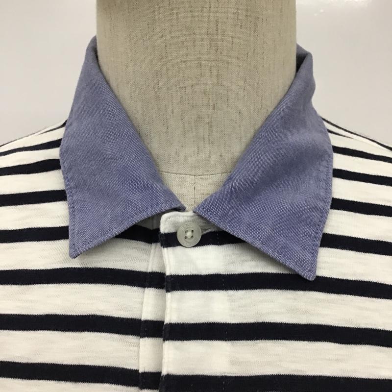 ブルックス ブラザーズ BROOKS BROTHERS ポロシャツ 半袖 S ボーダー柄 白 / ホワイト / X 紺 / ネイビー / X 水色 / ライトブルー / メンズ USED 古着 中古 10098414