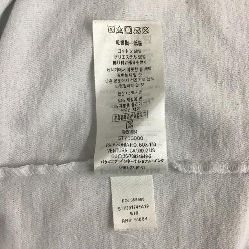 パタゴニア patagonia Tシャツ 半袖 39174FA19 バックプリント XS ロゴ、文字 白 / ホワイト / メンズ USED 古着 中古 10098422