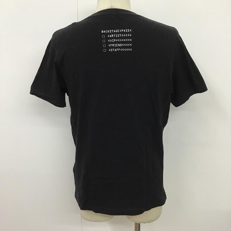 モンクレール MONCLER Tシャツ 半袖 C-SCOM-18-2067 半袖カットソー プリントTシャツ クルーネックカットソー XS ロゴ、文字 黒 / ブラック / メンズ USED 古着 中古 10098440