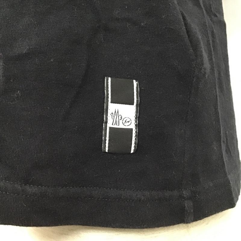 モンクレール MONCLER Tシャツ 半袖 C-SCOM-18-2067 半袖カットソー プリントTシャツ クルーネックカットソー XS ロゴ、文字 黒 / ブラック / メンズ USED 古着 中古 10098440