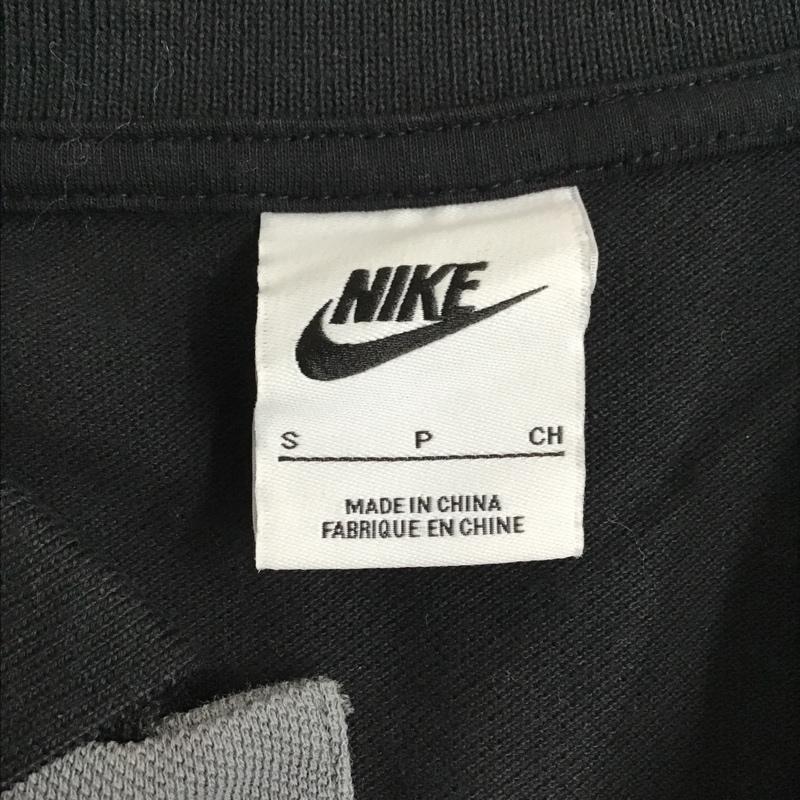 ナイキ NIKE ポロシャツ 半袖 DM6951-010 ナイキスポーツランニングトレーニングウェアポロシャツ 半袖カットソー 半袖ポロシャツ S ボーダー柄 黒 / ブラック / X 灰 / グレー / メンズ USED 古着 中古 10098444