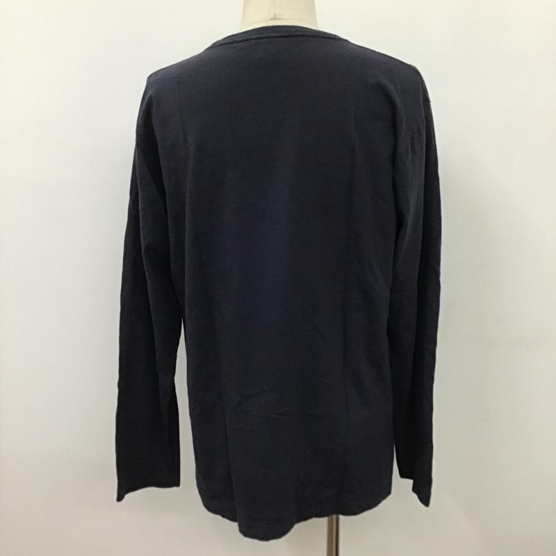 アルファインダストリー Alpha Industries カットソー 長袖 TC1067 CottonCrewNeckLongSleeveT-Shirt 長袖カットソー クルーネックカットソー プリントTシャツ XL プリント 紺 / ネイビー / メンズ USED 古着 中古 10098445