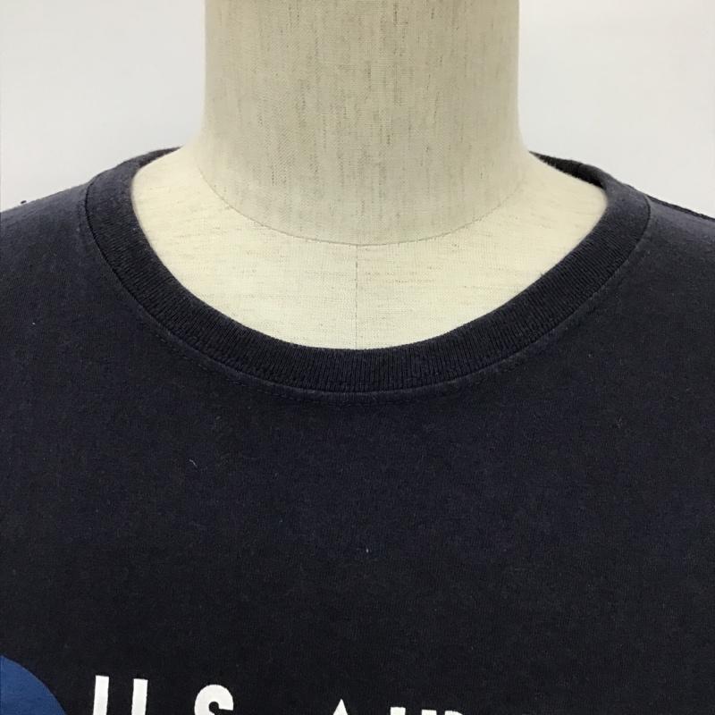 アルファインダストリー Alpha Industries カットソー 長袖 TC1067 CottonCrewNeckLongSleeveT-Shirt 長袖カットソー クルーネックカットソー プリントTシャツ XL プリント 紺 / ネイビー / メンズ USED 古着 中古 10098445