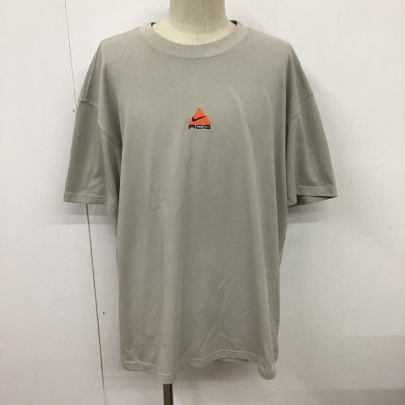 ナイキ エィシージー NIKE ACG Tシャツ 半袖 DQ1816-012 ACGSSTEE 半袖カットソー プリントTシャツ クルーネックカットソー 3L ロゴ、文字 灰 / グレー / メンズ USED 古着 中古 10098453