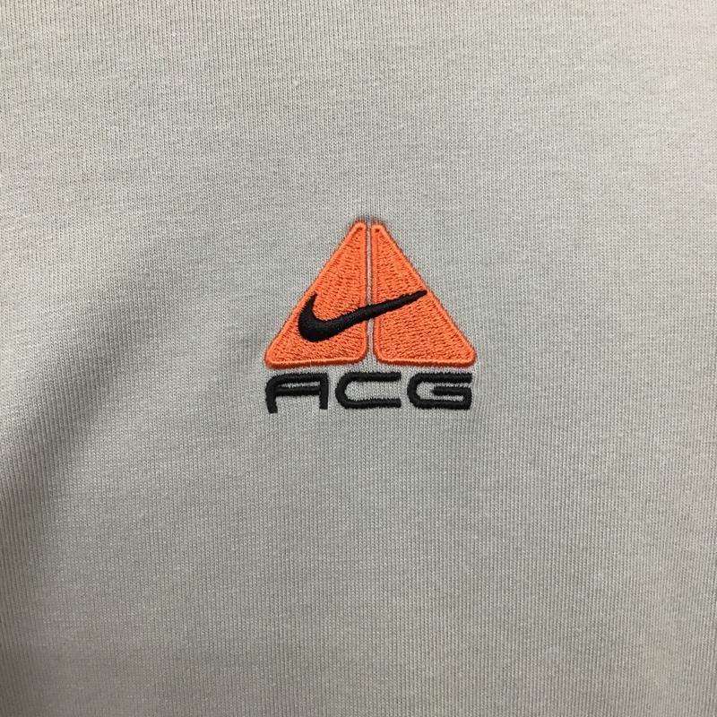 ナイキ エィシージー NIKE ACG Tシャツ 半袖 DQ1816-012 ACGSSTEE 半袖カットソー プリントTシャツ クルーネックカットソー 3L ロゴ、文字 灰 / グレー / メンズ USED 古着 中古 10098453