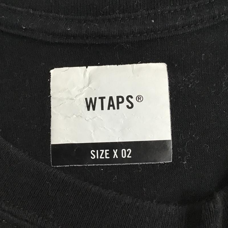 ダブルタップス WTAPS Tシャツ 半袖 2 ロゴ、文字 黒 / ブラック / メンズ USED 古着 中古 10098458