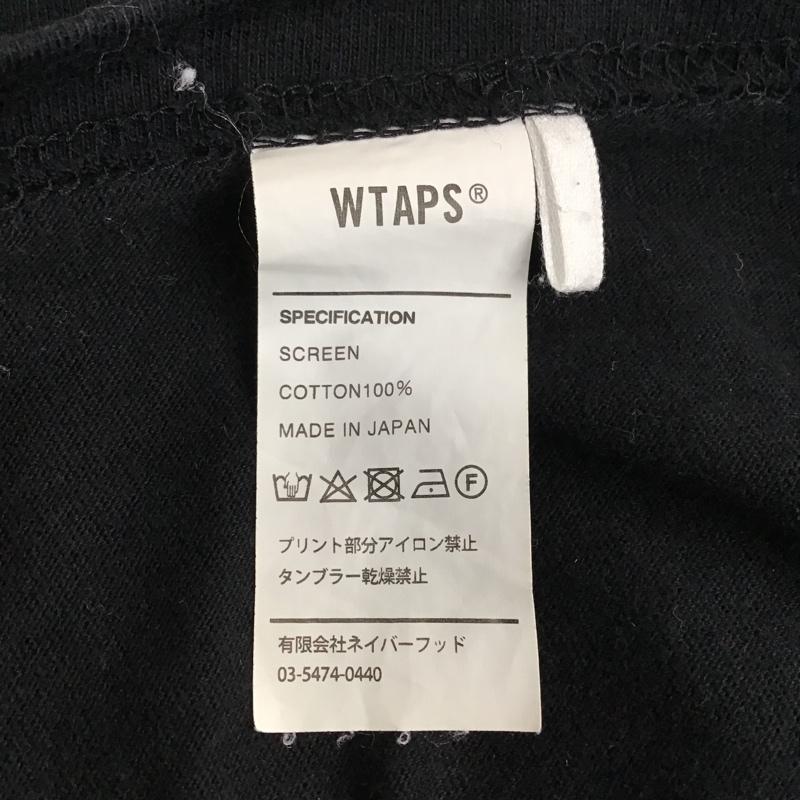 ダブルタップス WTAPS Tシャツ 半袖 2 ロゴ、文字 黒 / ブラック / メンズ USED 古着 中古 10098458