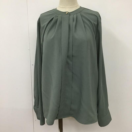 ビス ViS シャツ、ブラウス 長袖 BVH-42010-B フロントタック長袖ブラウス プルオーバーシャツ 長袖カットソー FREE 無地 カーキ / カーキ /  レディース USED 古着 中古 10098499