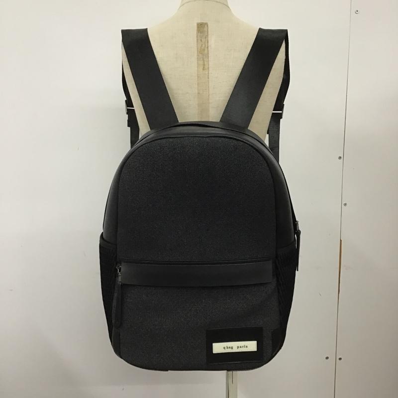 キュー バッグ パリ q bag paris リュックサック、デイパック リュックサック、デイバッグ ポーチ付き ロゴ、文字 黒 / ブラック / レディース USED 古着 中古 10098514
