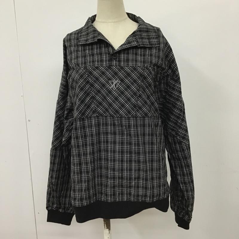 エックスガール X-girl カットソー 長袖 長袖カットソー プルオーバー 総柄シャツ カラージャケット ビックシルエットシャツ 2 総柄 白 / ホワイト / X 黒 / ブラック / レディース USED 古着 中古 10098526