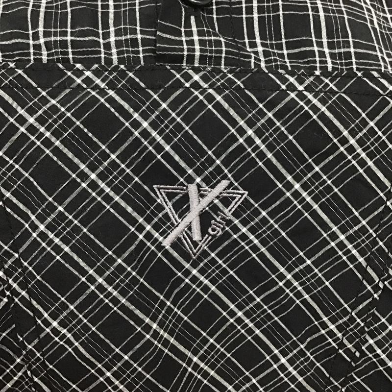 エックスガール X-girl カットソー 長袖 長袖カットソー プルオーバー 総柄シャツ カラージャケット ビックシルエットシャツ 2 総柄 白 / ホワイト / X 黒 / ブラック / レディース USED 古着 中古 10098526