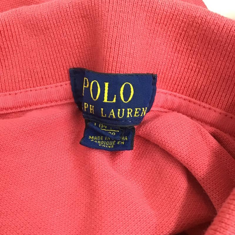 ポロラルフローレン POLO RALPH LAUREN ポロシャツ 半袖 半袖カットソー ポロシャツ カラーシャツ カジュアルシャツ L 無地 赤 / レッド / レディース USED 古着 中古 10098549