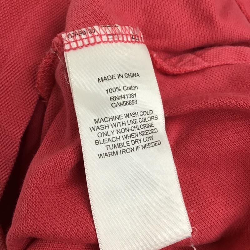 ポロラルフローレン POLO RALPH LAUREN ポロシャツ 半袖 半袖カットソー ポロシャツ カラーシャツ カジュアルシャツ L 無地 赤 / レッド / レディース USED 古着 中古 10098549