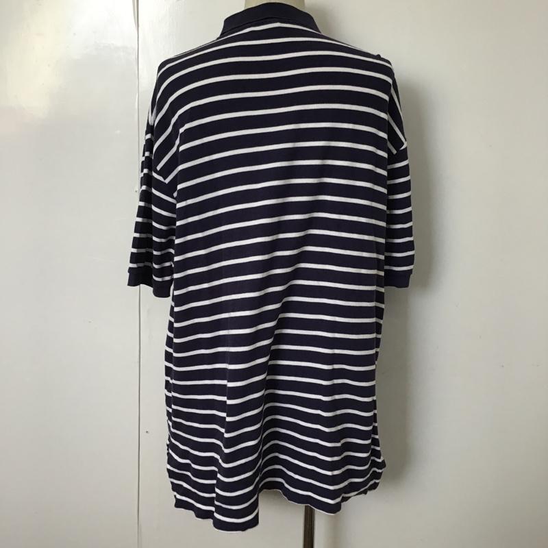 ポロバイラルフローレン Polo by RALPH LAUREN ポロシャツ 半袖 ボーダー XL ボーダー柄 紺 / ネイビー / X 白 / ホワイト / メンズ USED 古着 中古 10098554