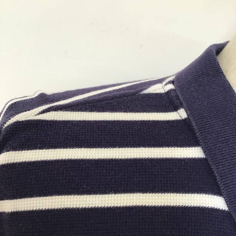 ポロバイラルフローレン Polo by RALPH LAUREN ポロシャツ 半袖 ボーダー XL ボーダー柄 紺 / ネイビー / X 白 / ホワイト / メンズ USED 古着 中古 10098554
