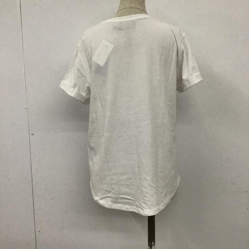 ポロラルフローレン POLO RALPH LAUREN Tシャツ 半袖 半袖カットソー プリントTシャツ クルーネックカットソー ポケットTシャツ S プリント 白 / ホワイト / レディース USED 古着 中古 10098565