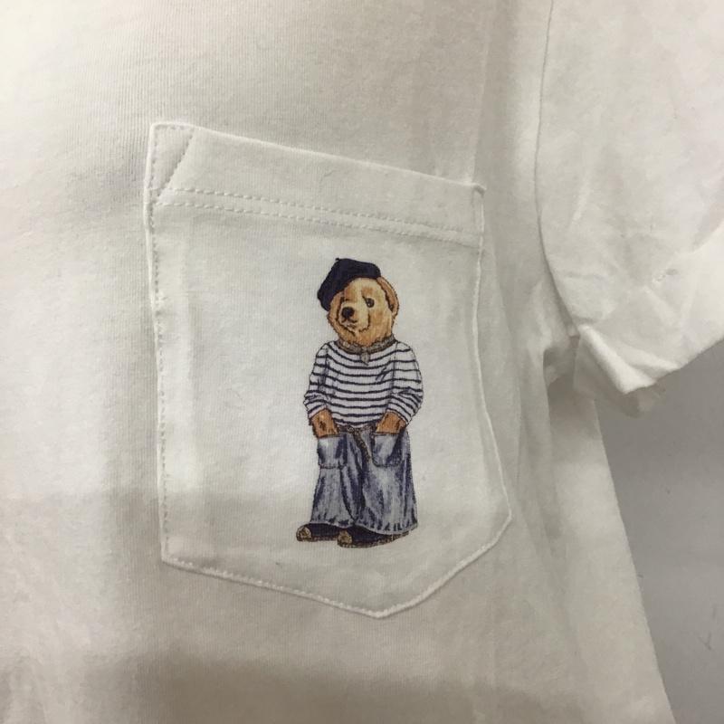 ポロラルフローレン POLO RALPH LAUREN Tシャツ 半袖 半袖カットソー プリントTシャツ クルーネックカットソー ポケットTシャツ S プリント 白 / ホワイト / レディース USED 古着 中古 10098565