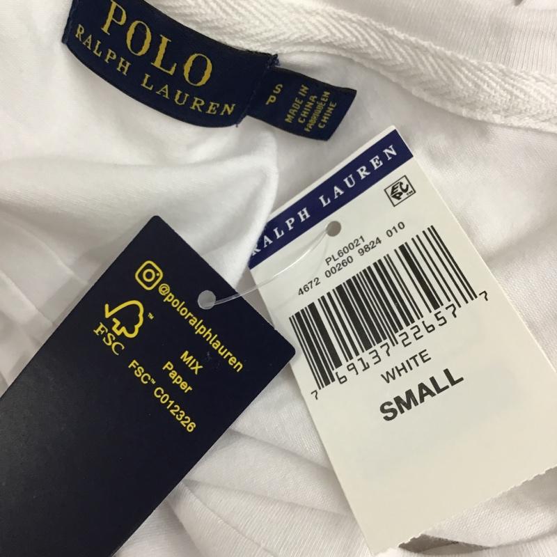 ポロラルフローレン POLO RALPH LAUREN Tシャツ 半袖 半袖カットソー プリントTシャツ クルーネックカットソー ポケットTシャツ S プリント 白 / ホワイト / レディース USED 古着 中古 10098565