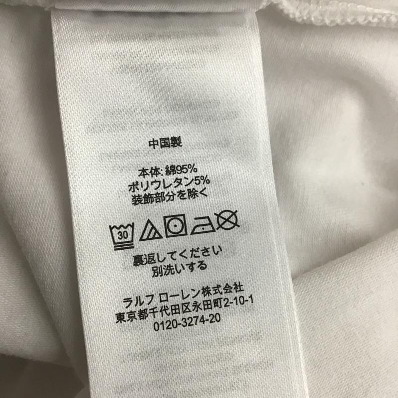ポロラルフローレン POLO RALPH LAUREN Tシャツ 半袖 半袖カットソー プリントTシャツ クルーネックカットソー ポケットTシャツ S プリント 白 / ホワイト / レディース USED 古着 中古 10098565