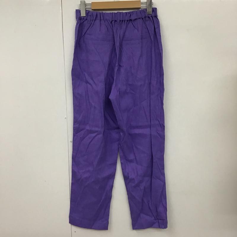 レプシィム LEPSIM パンツ スラックス LPS50819AD テーパードパンツ ストレッチパンツ カジュアルパンツ ワイドパンツ M 無地 紫 / パープル /  レディース USED 古着 中古 10098574