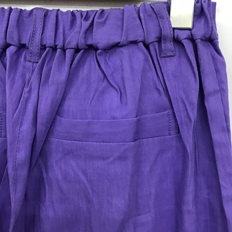 レプシィム LEPSIM パンツ スラックス LPS50819AD テーパードパンツ ストレッチパンツ カジュアルパンツ ワイドパンツ M 無地 紫 / パープル /  レディース USED 古着 中古 10098574