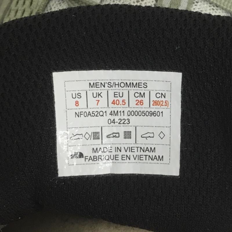 ザノースフェイス THE NORTH FACE アウトドアシューズ アウトドアシューズ VECTIV TARAVAL ベクティブ タラバル 26.0cm ロゴ、文字 薄緑 / ライトグリーン / メンズ USED 古着 中古 10098597
