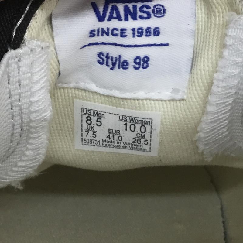 バンズ VANS スニーカー スニーカー UA Classic Slip-On 98 DX スリッポン VN0A3JEX9IE1 26.5cm ロゴ、文字 黒 / ブラック / メンズ USED 古着 中古 10098616