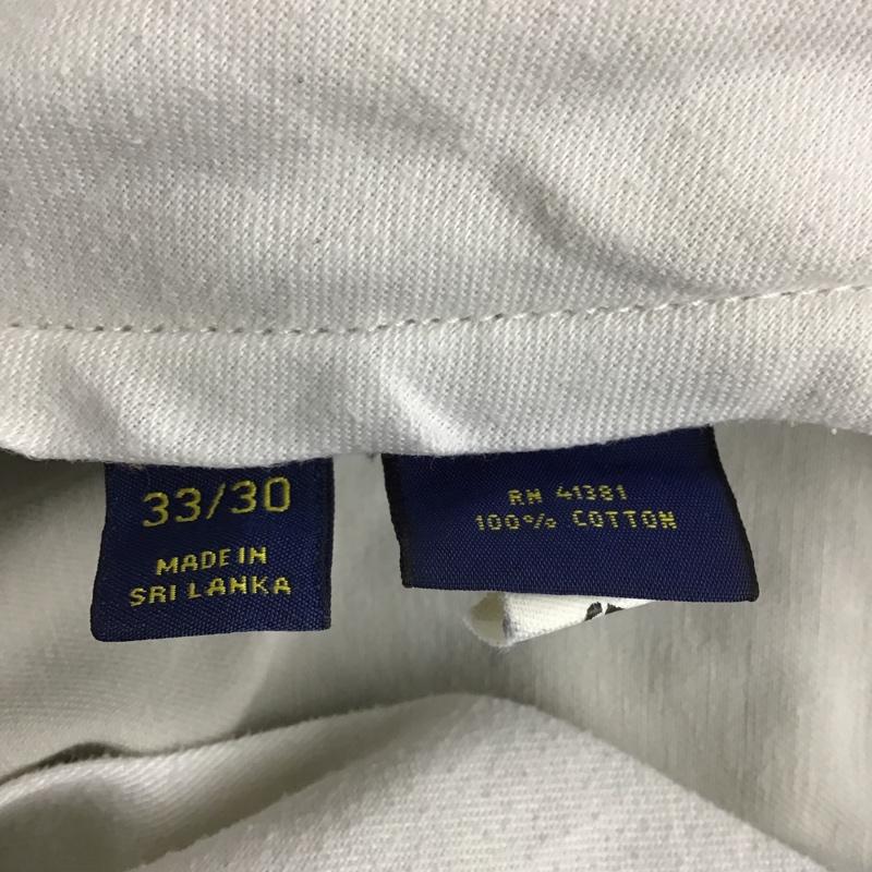 ポロラルフローレン POLO RALPH LAUREN パンツ スラックス スリムフィット ワンポイント アイボリー / アイボリー / メンズ USED 古着 中古 10098623
