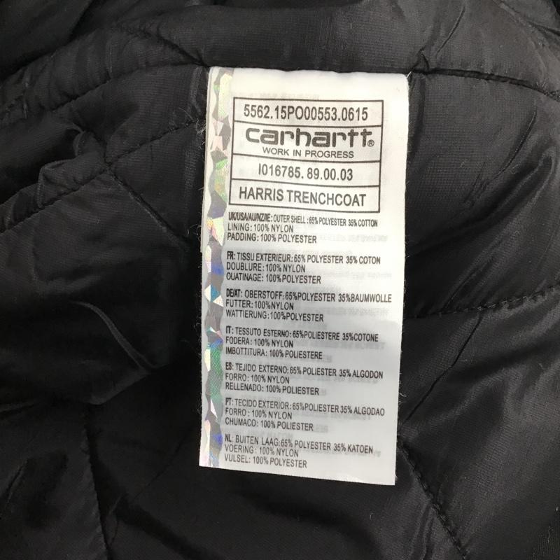 カーハート Carhartt コート コート一般 I016785 HARRIS TRENCH COAT 裏キルティング S ロゴ、文字 黒 / ブラック / メンズ USED 古着 中古 10098624