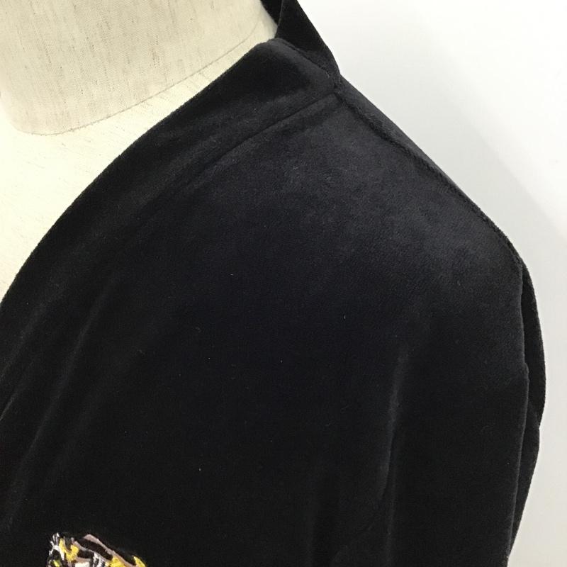 ウ゛ァルゴ VIRGO カーディガン 長袖 VG-CB-63 SOUVENIR LONG CARDIGAN 虎 Vネック バックロゴ 3 刺繍 黒 / ブラック / メンズ USED 古着 中古 10098625