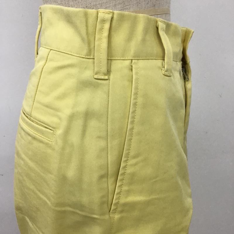 グローバルワーク GLOBAL WORK パンツ チノパン GW518019AD カラーチノテーパードパンツ S 無地 黄 / イエロー /  レディース USED 古着 中古 10098672