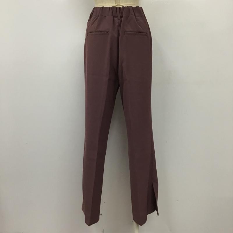 グローバルワーク GLOBAL WORK パンツ スラックス GW519501ST スリット セミフレアパンツ M 無地 紫 / パープル /  レディース USED 古着 中古 10098675