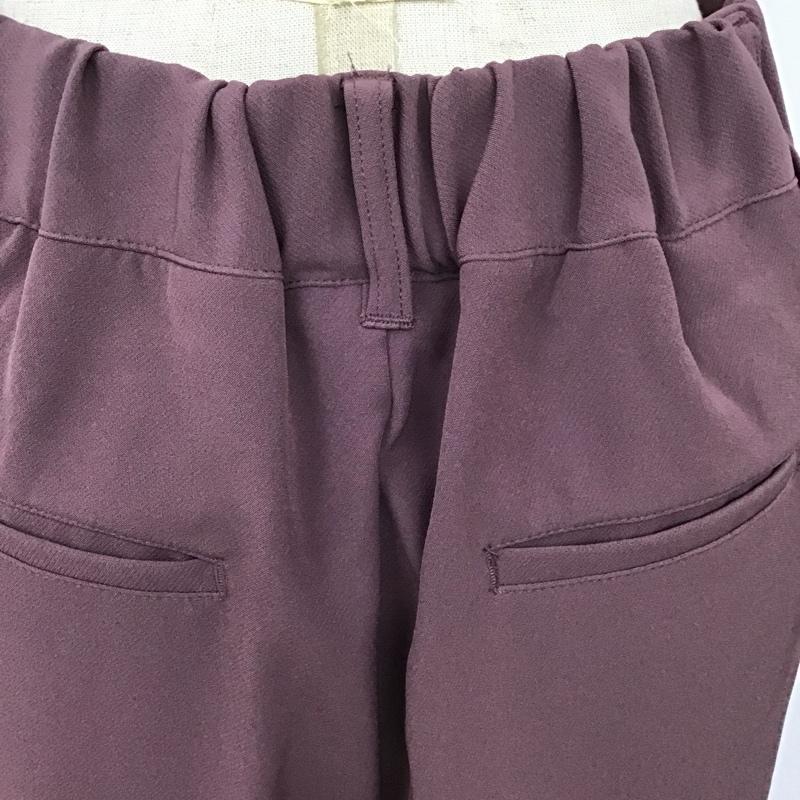 グローバルワーク GLOBAL WORK パンツ スラックス GW519501ST スリット セミフレアパンツ M 無地 紫 / パープル /  レディース USED 古着 中古 10098675