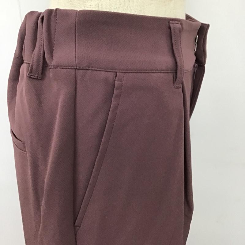 グローバルワーク GLOBAL WORK パンツ スラックス GW519501ST スリット セミフレアパンツ M 無地 紫 / パープル /  レディース USED 古着 中古 10098675
