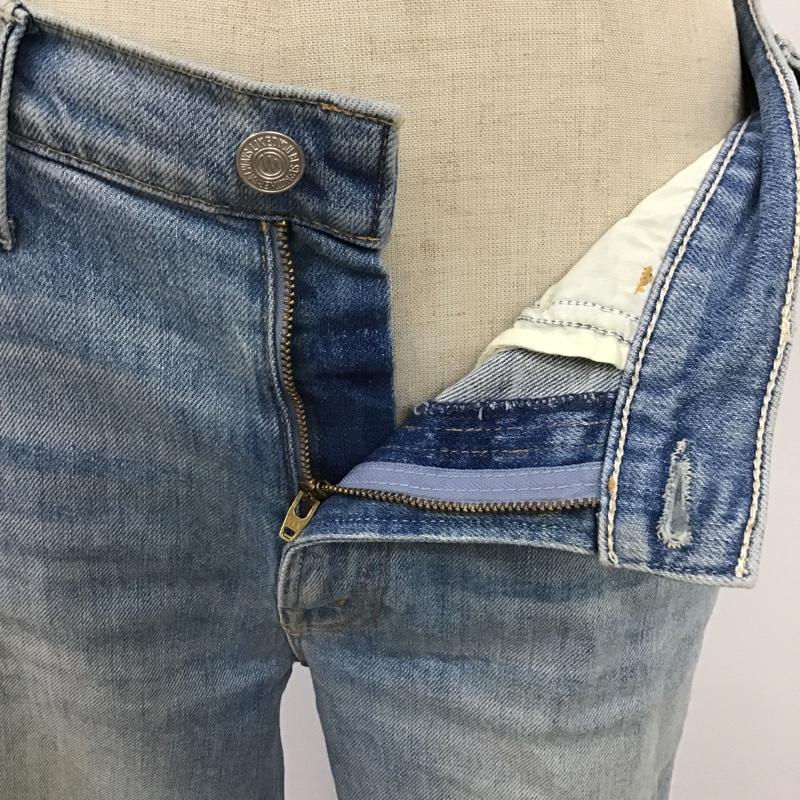 マザー mother パンツ デニム、ジーンズ カットオフ ダメージ加工 水色 / ライトブルー /  レディース USED 古着 中古 10098680