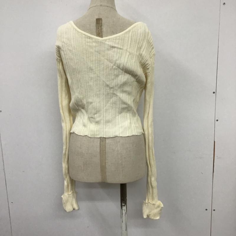 アルシーヴ archives カーディガン 長袖 M 無地 白 / ホワイト / レディース USED 古着 中古 10098698