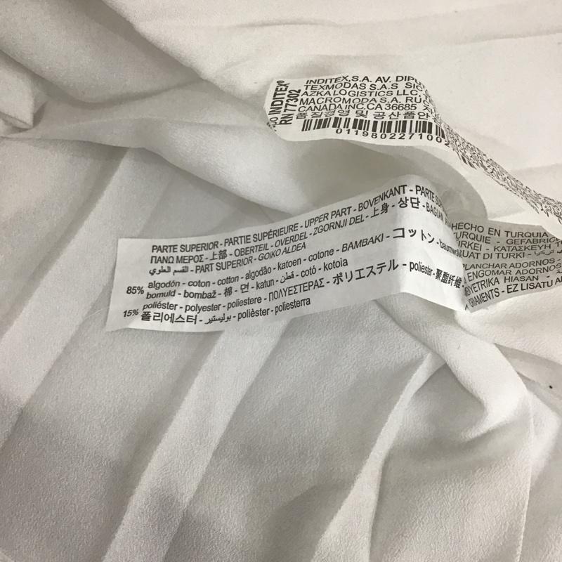 ザラ ZARA ワンピース ロングスカート S 無地 白 / ホワイト / X ベージュ / ベージュ / レディース USED 古着 中古 10098699